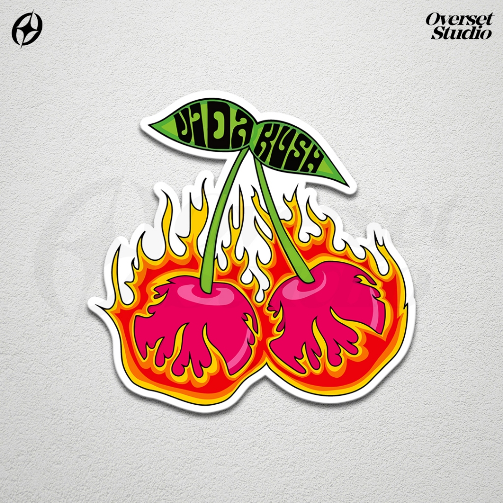 

(GRATIS ONGKIR & COD) Stiker Sticker Flaming Cherries / Stiker Lucu Aesthetic / Sticker Vinyl Glossy / Vintage Retro Aesthetic Sticker / Sticker Band / Stiker Brand Lokal / Stiker Satuan / Sticker Custom / Sticker Helm / Stiker Tumbler / Stiker Anti Air