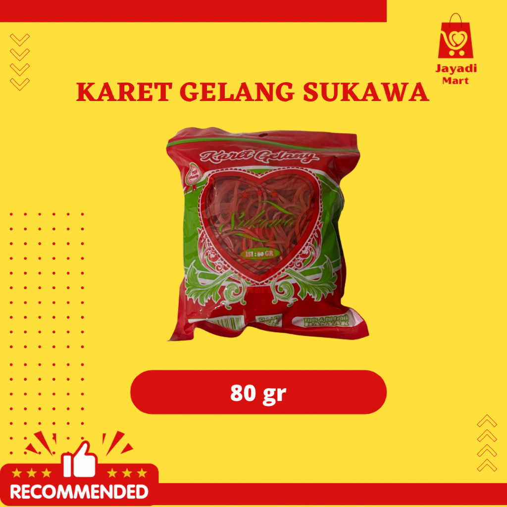 

Karet Gelang Merk Sukawa Karet Merah Nasi Uduk Isi Banyak