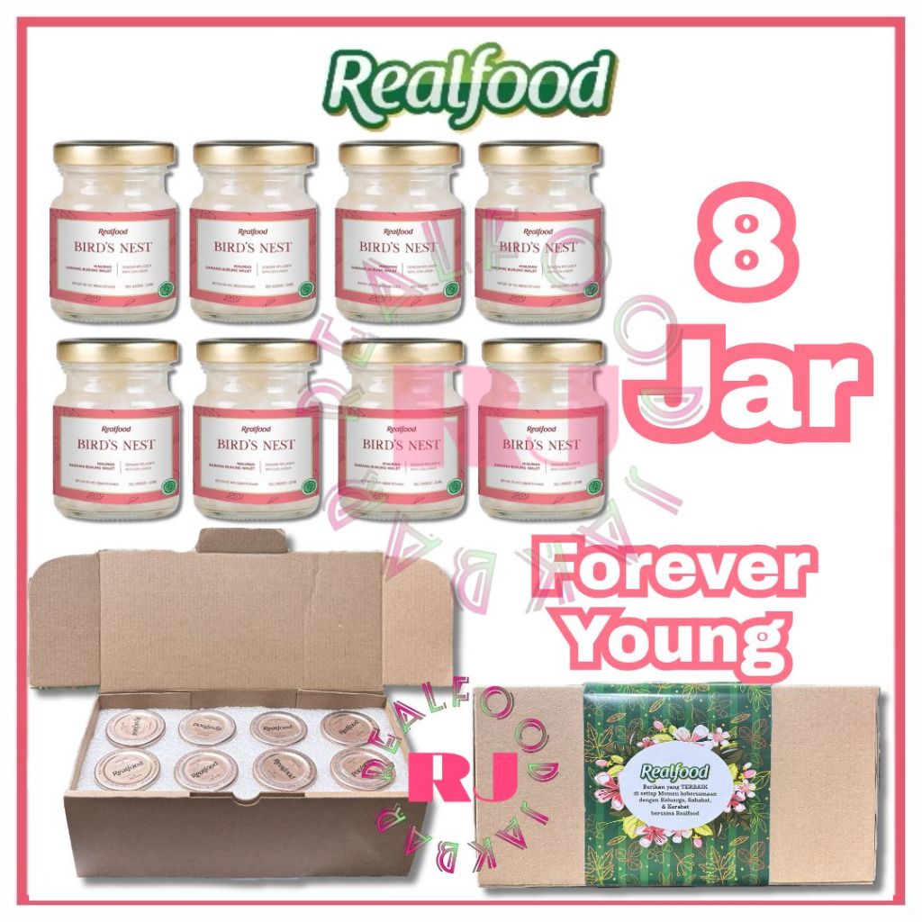 

Realfood Forever Young 8 Jar ( Minuman sarang burung walet )