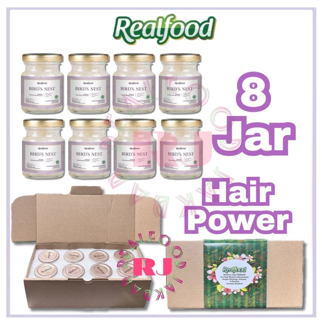 

Realfood Hair Power 8 Jar ( Minuman sarang burung walet )