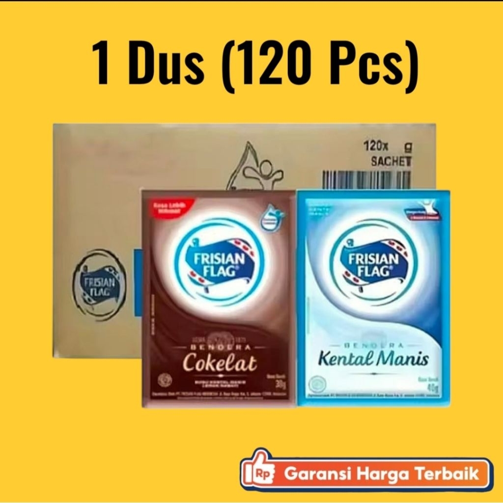 

Frisian Flag Sachet 1 Dus Karton (120 pcs) + Expired Panjang + GRATIS Packing Bubble Wrap