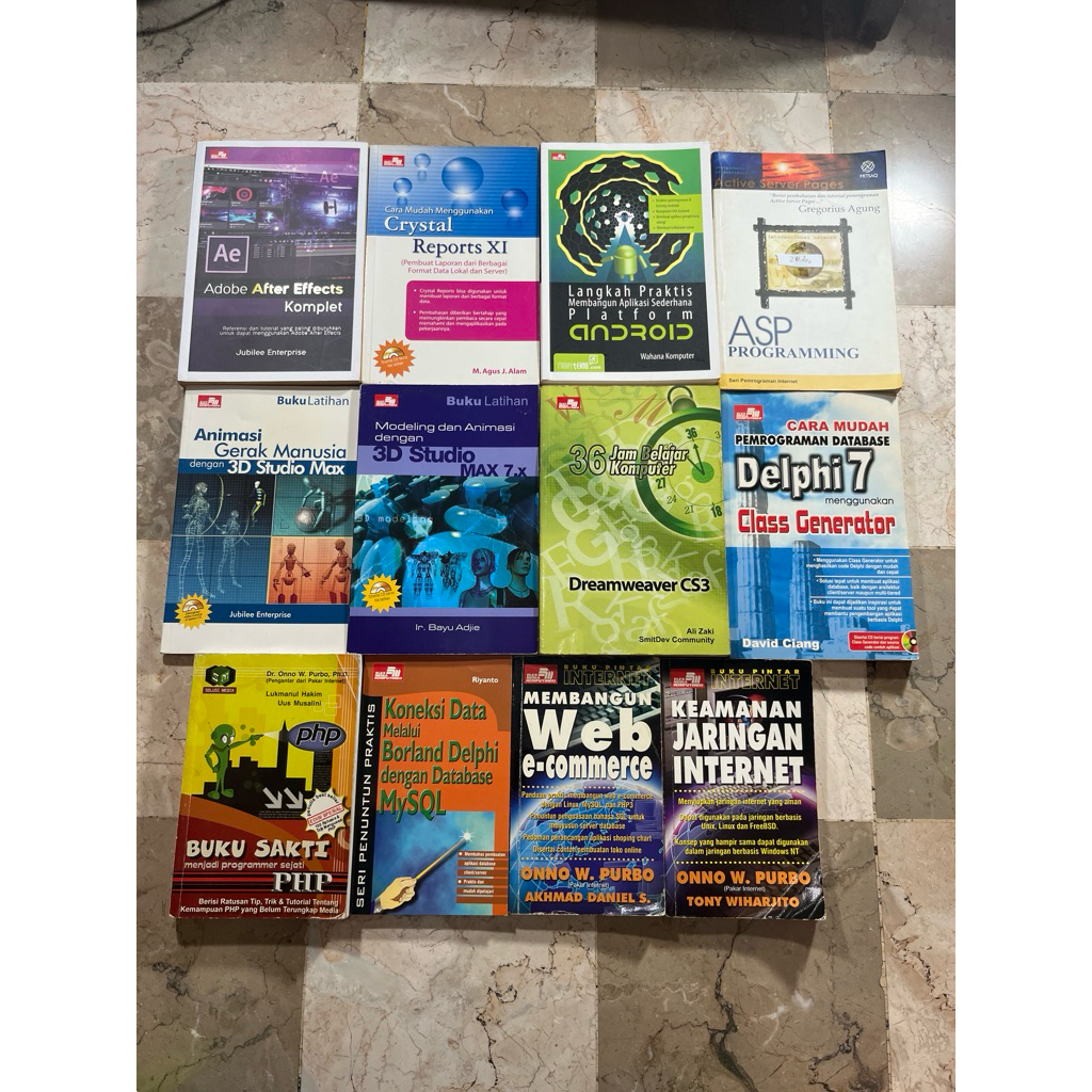 Buku Programming, Coding, Website, Animasi, Komputer, Aplikasi