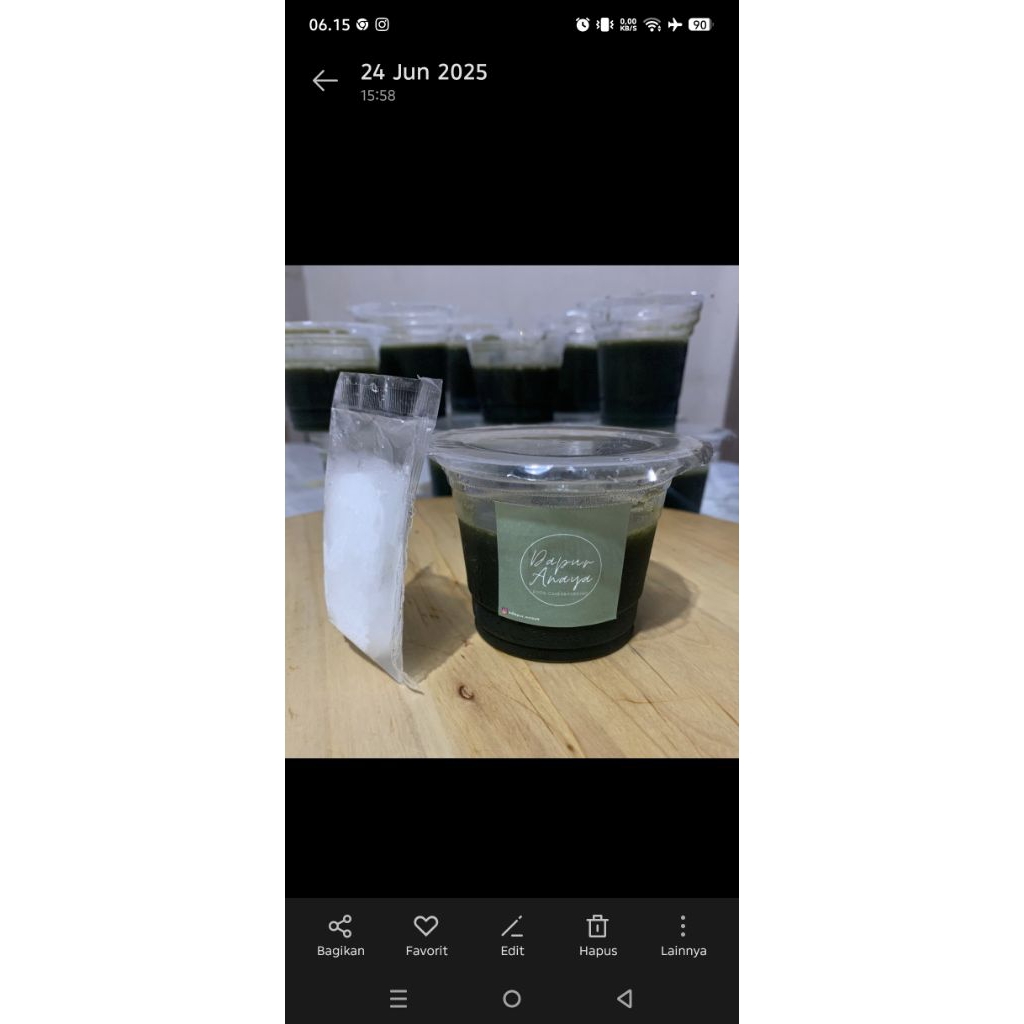 

cincau jelly gula batu 150ml tanpa pengawet/dauncincau/dessert