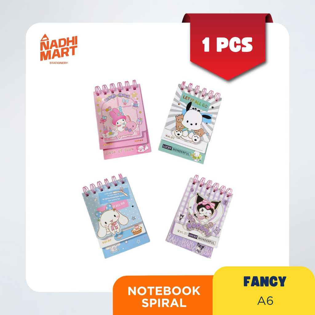 

MEMO SPIRAL A6 3333-3302 NOTEBOOK LUCU BINDER BUKU CATATAN MINI