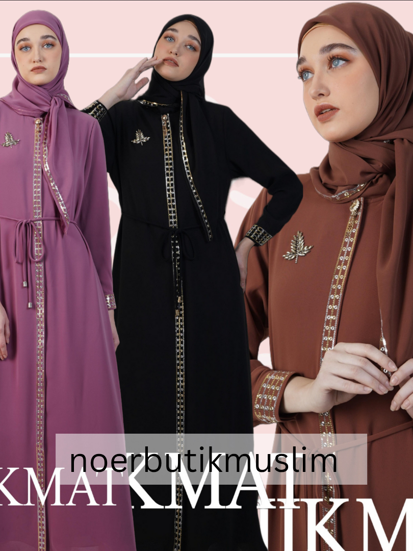Hikmat fashion original C6630 abaya hikmat Terbaru 2024 ori noerbutikmuslim