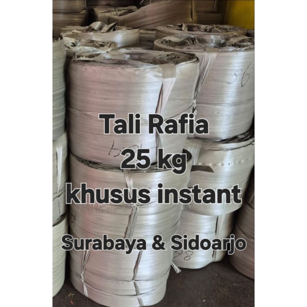 

Tali rafia 25 kg khusus instan