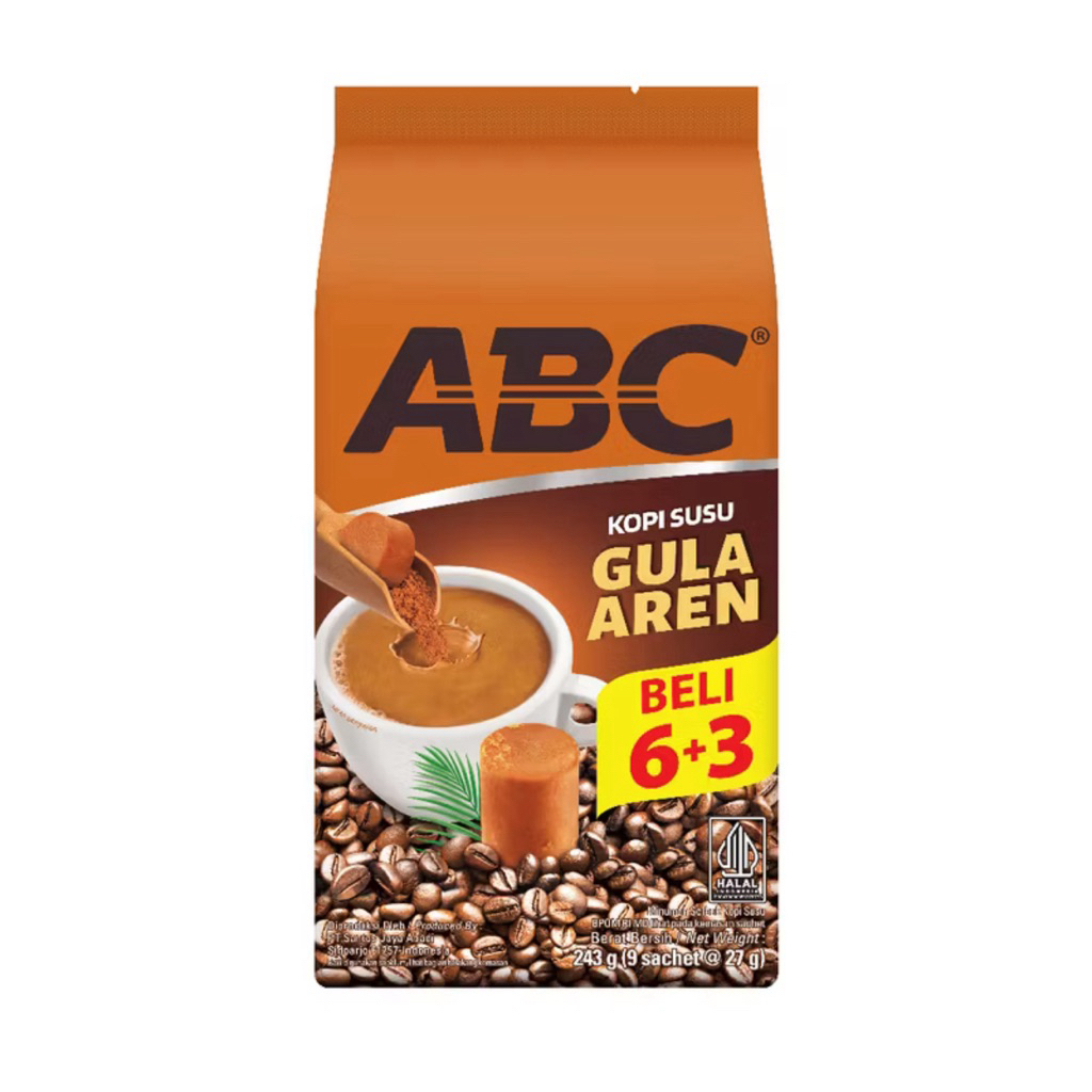 

ABC Kopi Susu Gula Aren Bag isi 9 Sachet