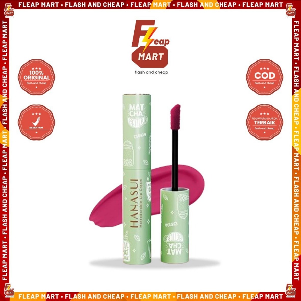 Hanasui Mattedorable Lip Cream Matcha Latte Edition