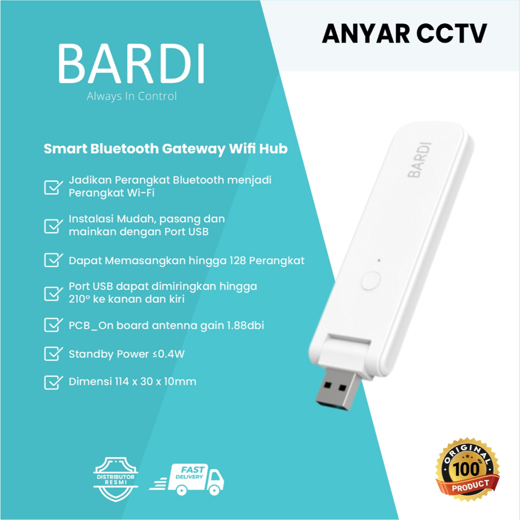 BARDI SMART BLUETOOTH GATEWAY WIFI HUB