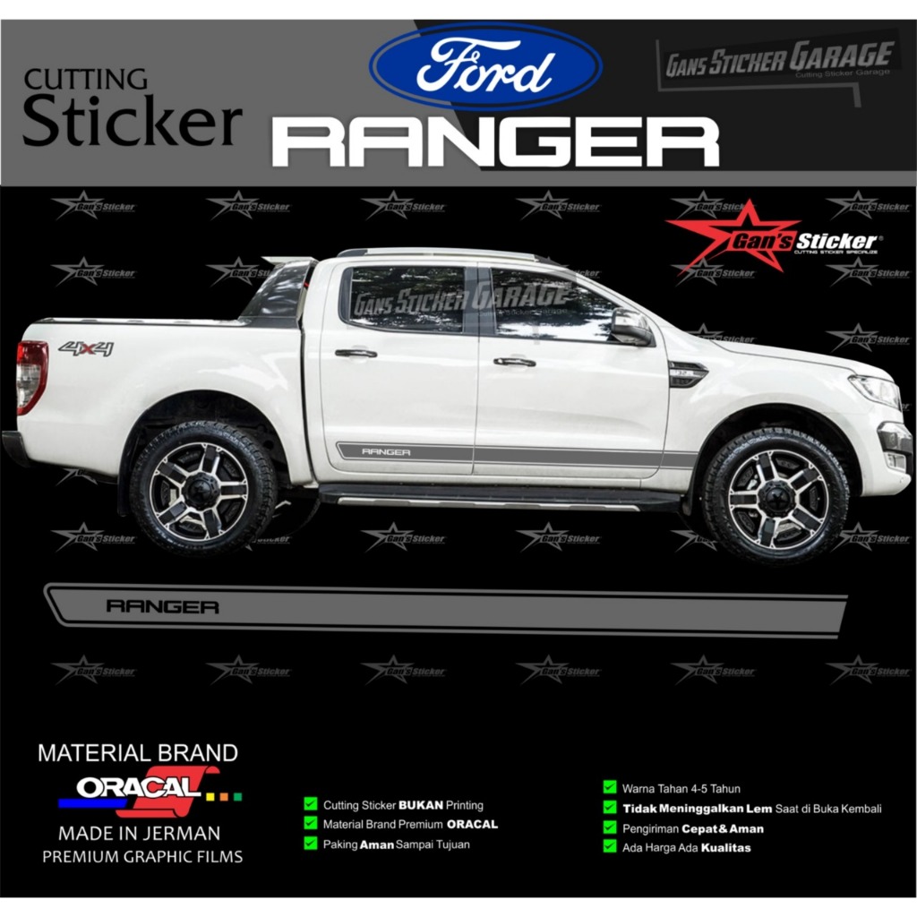 Sticker Pintu Mobil Ford Ranger Aksesoris Ford Ranger