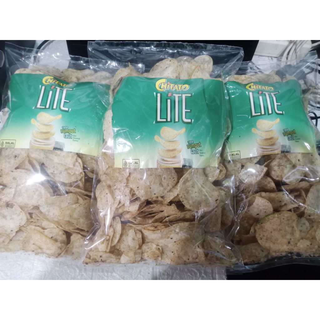 

chitato lite rumput laut 250gram kemasan repack || chiki indofood asli