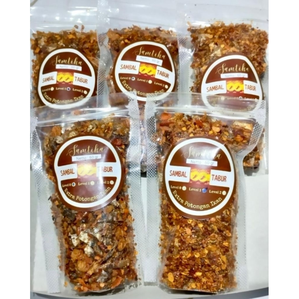 

SAMBEL TABUR EXTRA POTONGAN IKAN 60G