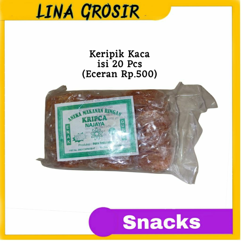 

Snack Tradisional Kripca Keripik Pedas isi 20pcs