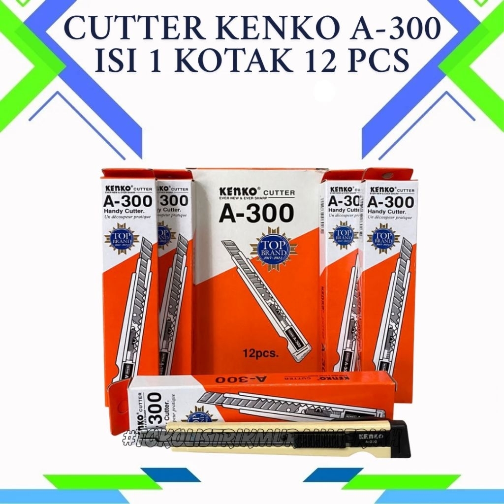 

CUTTER KENKO L500 / CUTTER VANCO / CUTTER KENKO A300 / REFILL KENKO BESAR L150 // REFILL KENKO KECIL A100