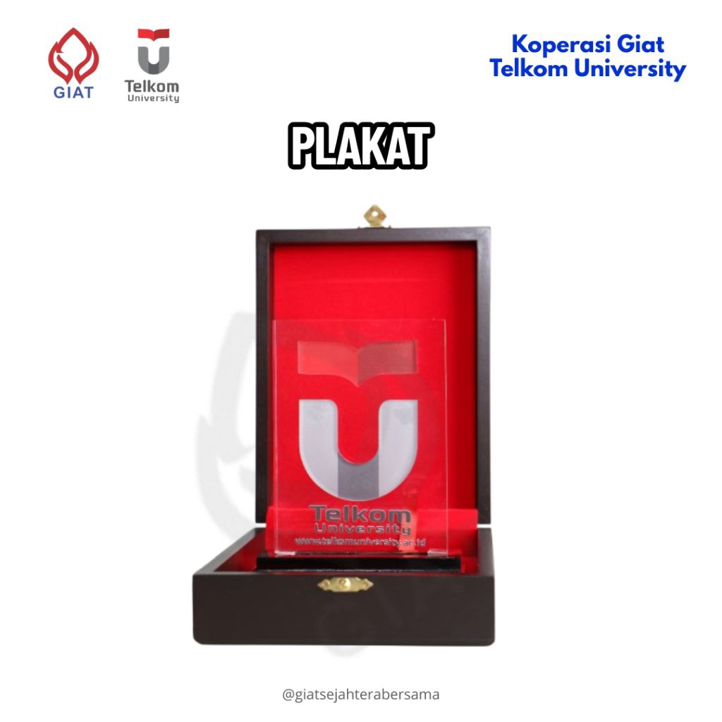 PLAKAT TELKOM UNIVERSITY | PLAKAT MERCHANDISE | PLAKAT AKRILIK | PLAKAT+BOX | PLAKAT+BOX KAYU | SOUV