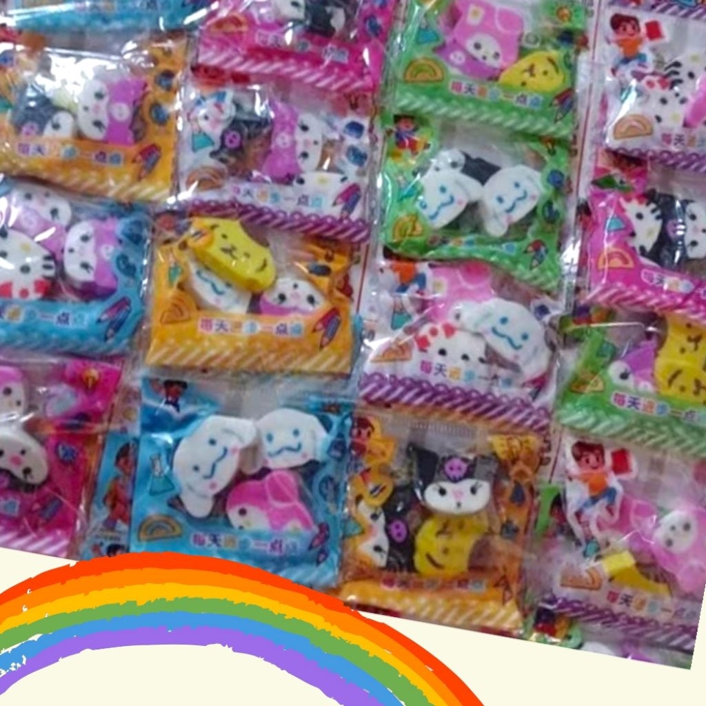 

penghapus karakter anak sanrio/stip sanrio harga perpack isi 3pcs