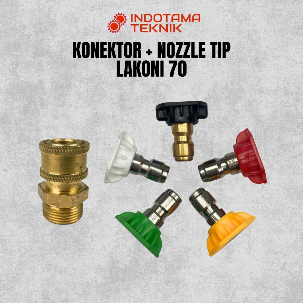 Quick Release Nozzle Tip Gun Jet Cleaner Konektor & Nozzle Tip