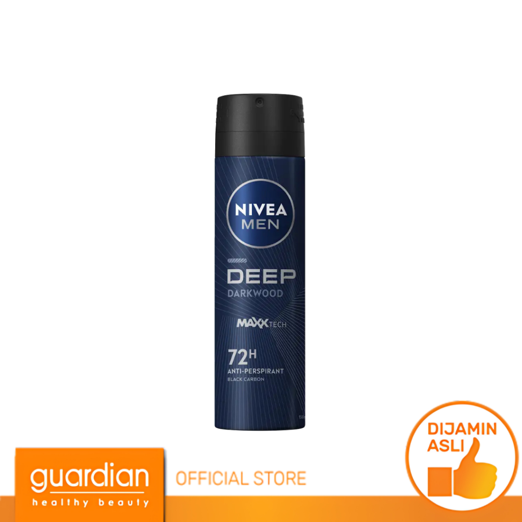 NIVEA MEN Deodorant Spray Deep - Deodoran Pria Wangi Premium Laki Maskulin Tahan Lama 150Ml