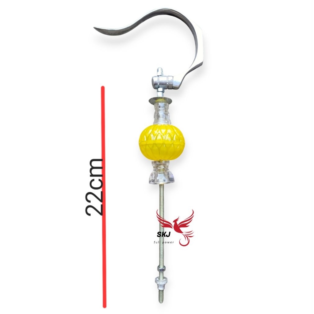 GANTUNGAN SANGKAR BURUNG MOTIF KOTAK LIPAT PION KUNING PLASTIK