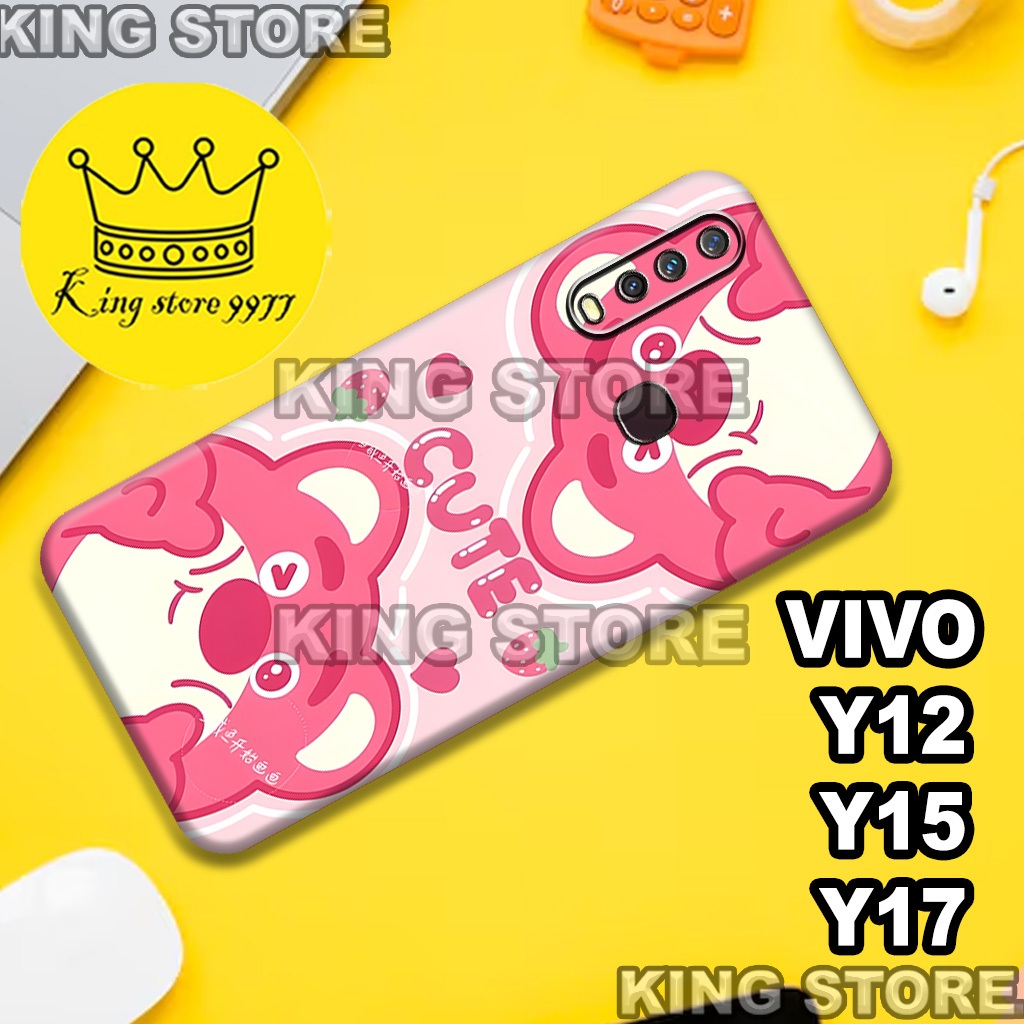 (KS4)  Softcase karet untuk VIVO Y12 - Y15 - Y17 Motif gambar karakter Cewek/casing VIVO Y12 - Y15 -