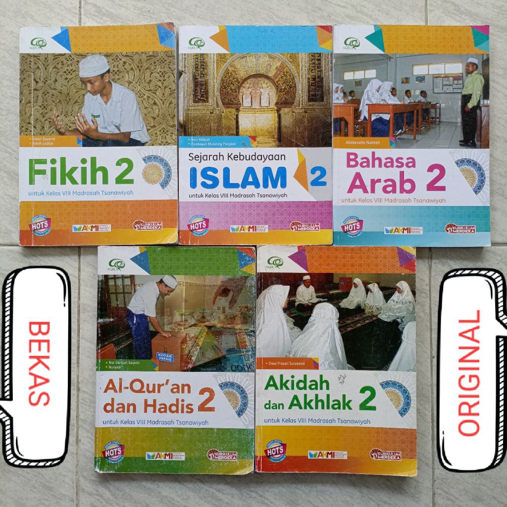 (  BUKU  BEKAS  ) kelas 8 VIII 2 II SMP MTS Penerbit Aqila Tiga Serangkai Kurikulum MERDEKA - SKI Se