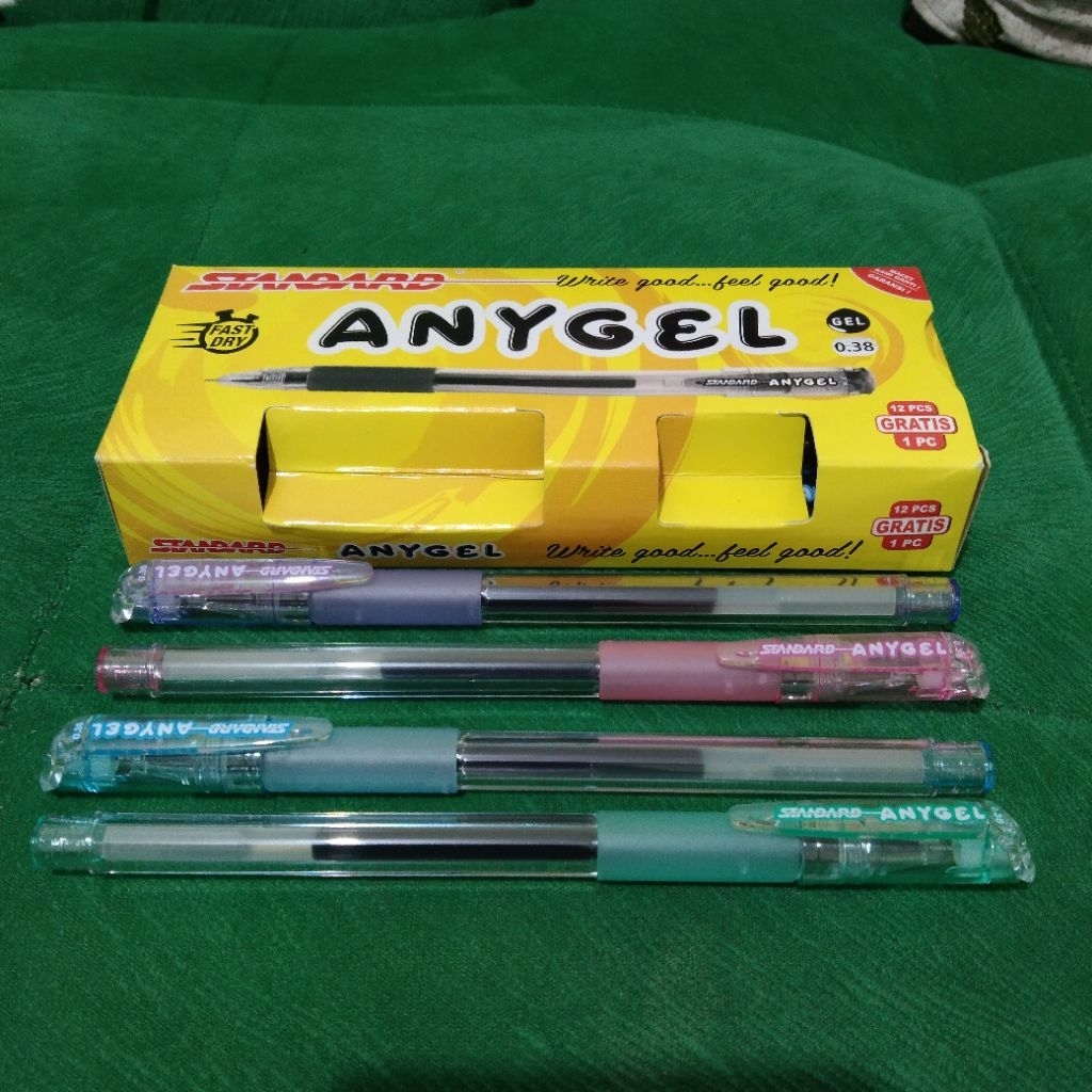 

Ballpoint Anygel Pulpen Standard Tinta Gel Hitam 0.38 mm Eceran 1 pcs