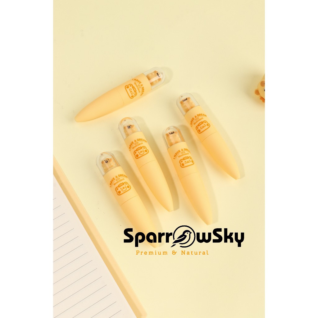 

SPARROW KUKI Pen Silikon / Silicone Pen / Pen PUTAR Karakter Lucu Cantik MINI LANDSCAPE - BEARISBUG (8248)