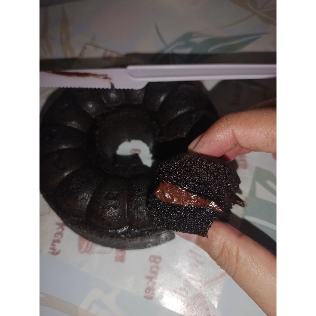 

bolu ketan hitam coklat lumer