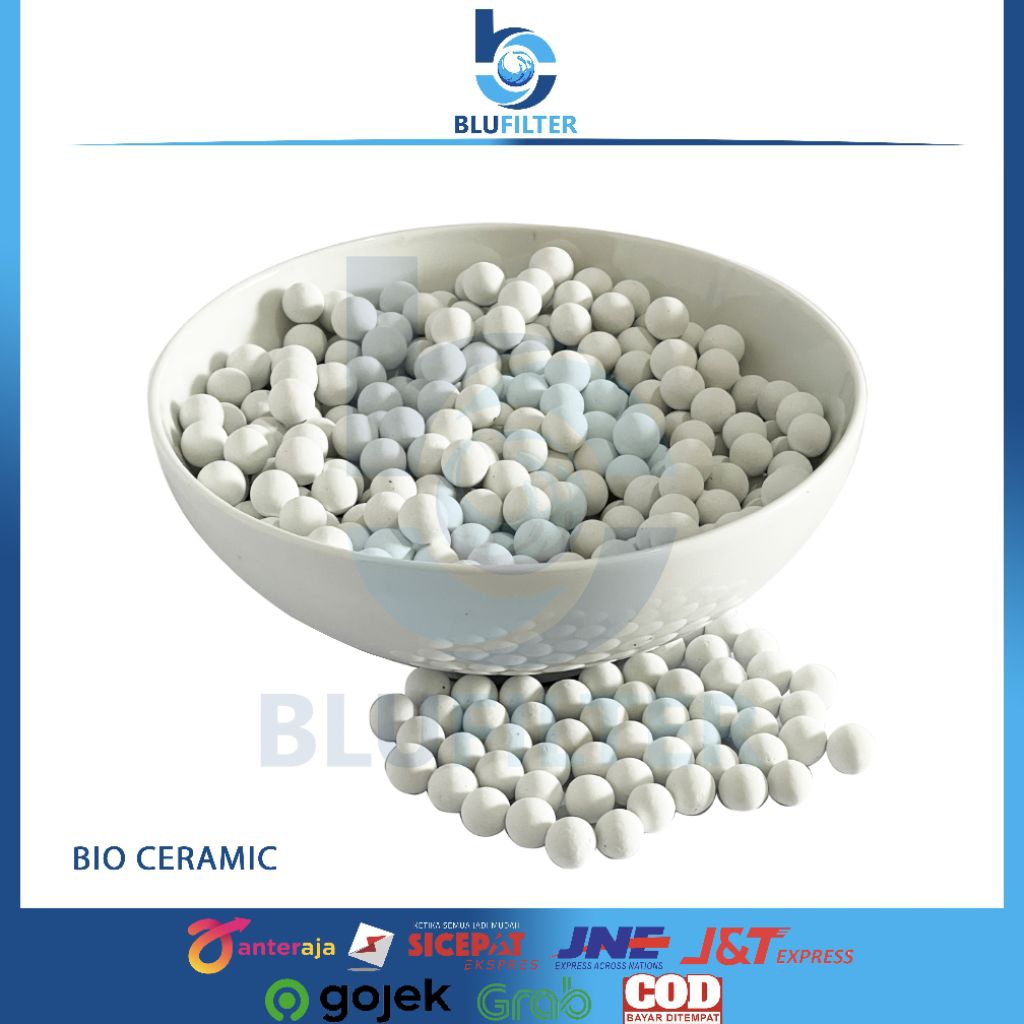 BIO CERAMIC BALL 1 KG / BIO KERAMIK BALL KILOAN FILTER AIR BIO ENERGI WHITE PUTIH