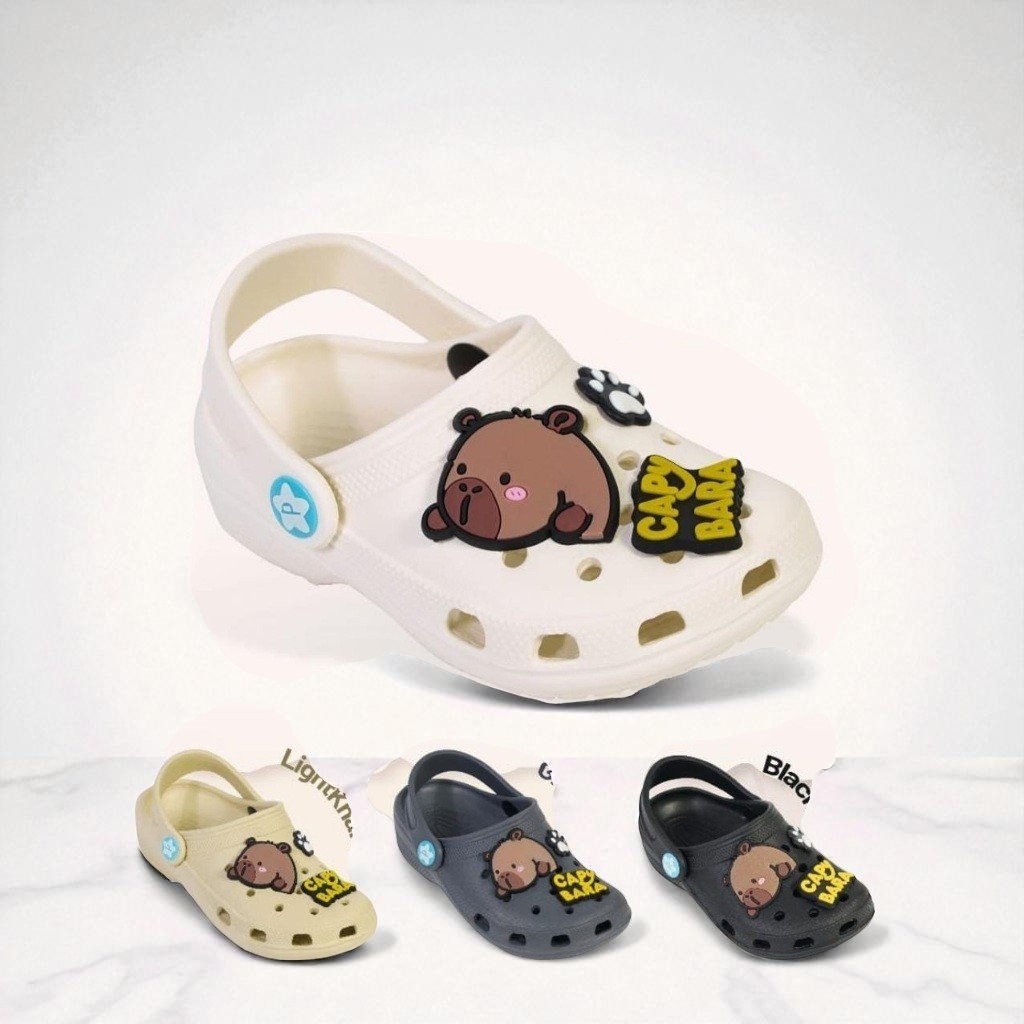 The NY - Sendal Sepatu Anak Laki-laki Capy Bara Sandal Balita 2-4 tahun Tali Belakang Porto 3093K-1