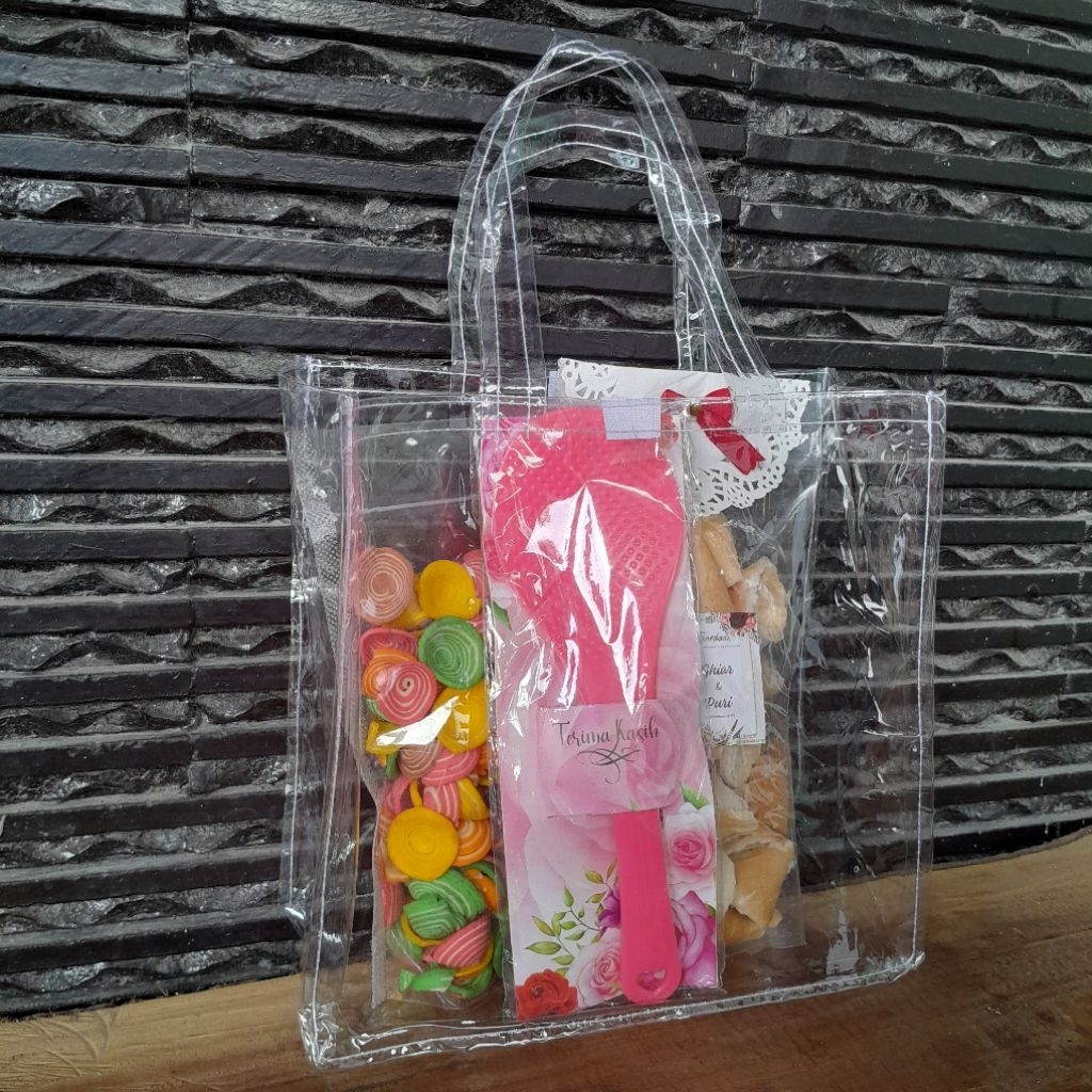 Tas Mika Snack Souvenir Ulang Tahun Hajatan Transparan