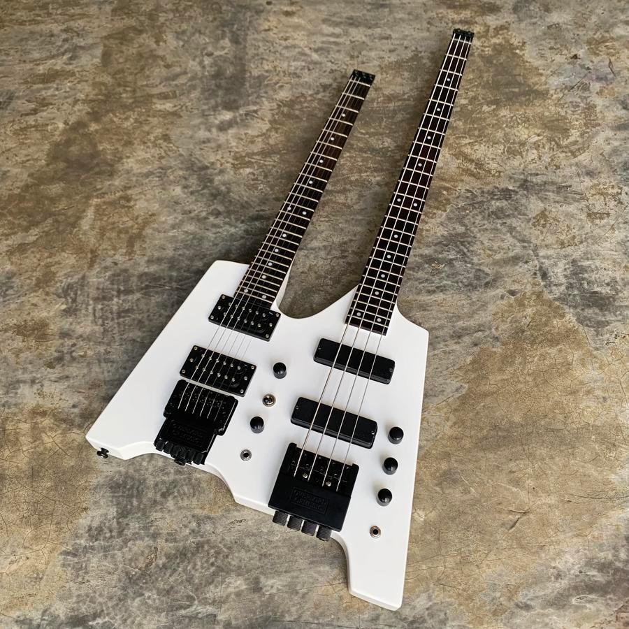 Gitar Elektrik Custom Headless Double Neck