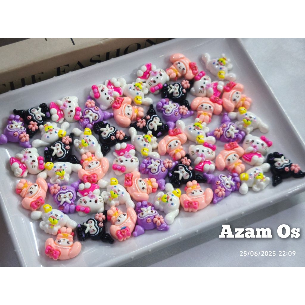 Manik clay sanrio bunga lucu grosir