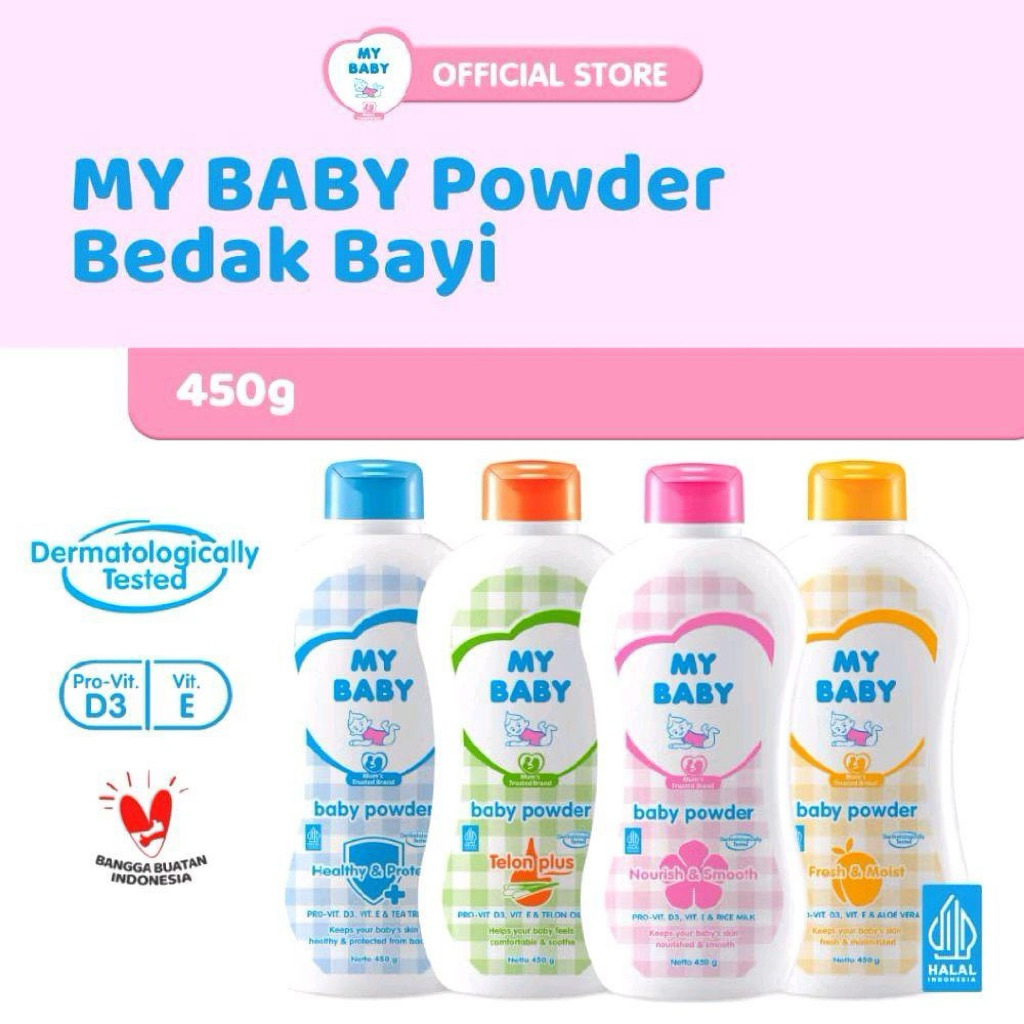 MY BABY Powder 450gr - Bedak Tabur Bayi 450gr