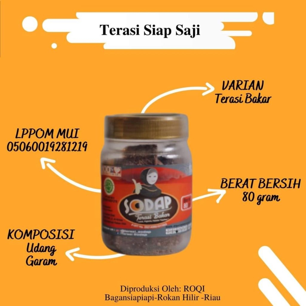 

Terasi Bakar siap saji