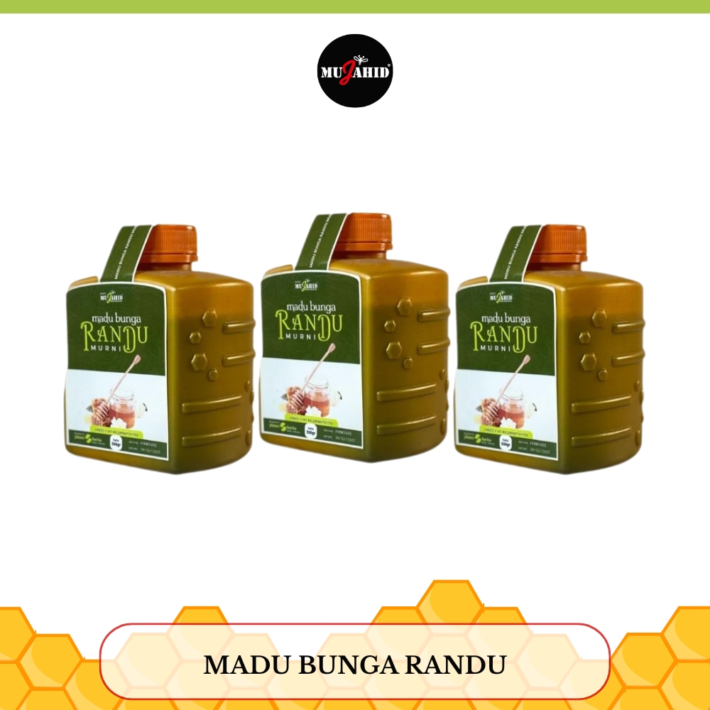 

MUJAHID - Madu Bunga Randu - 500 Gram (Paket 3 Pcs)