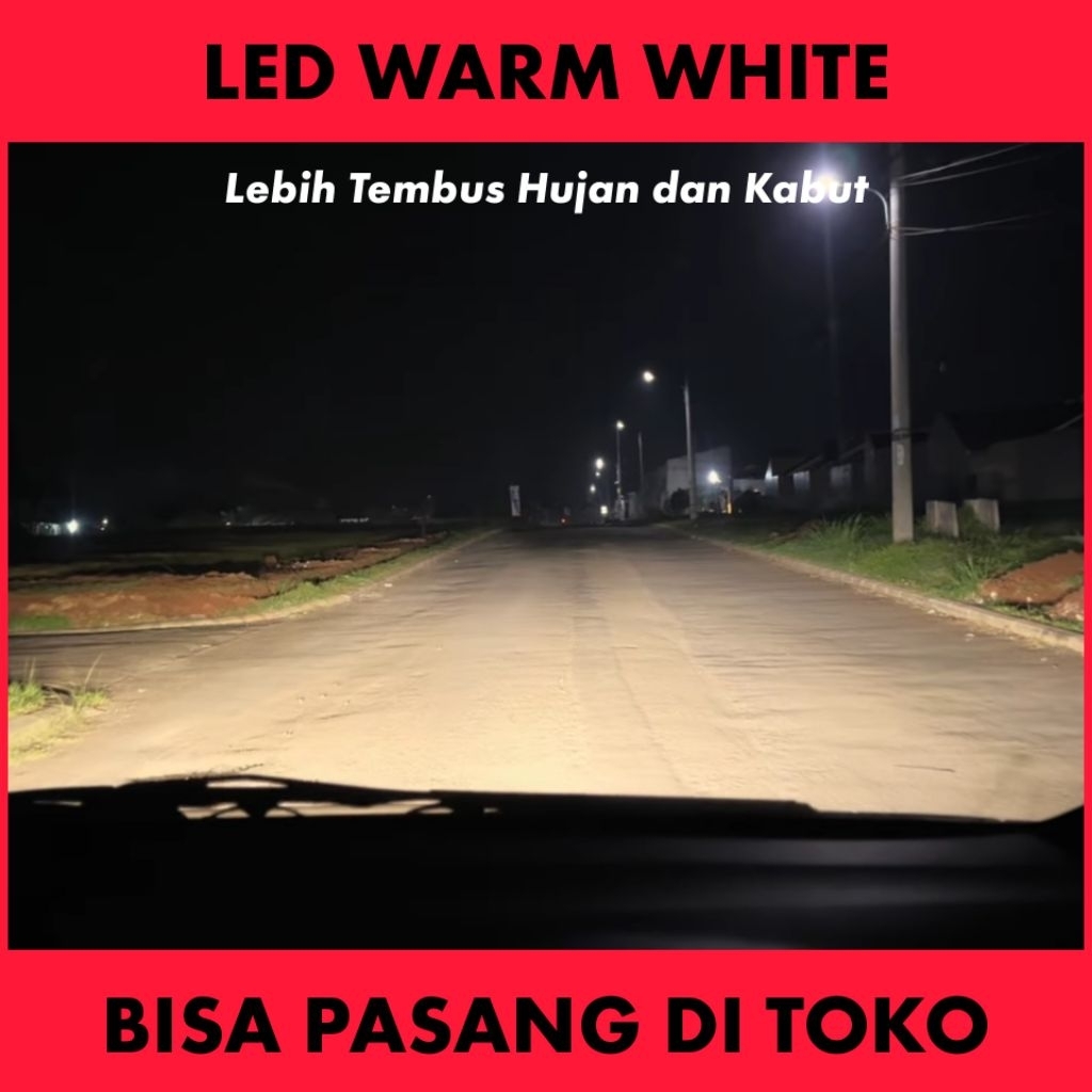 Headlamp LED LEMANSLED Warm White H1 H7 H8 H9 H11 HB3 HB4 HIR2 (Head Lamp Lampu Utama Mobil Putih Ag
