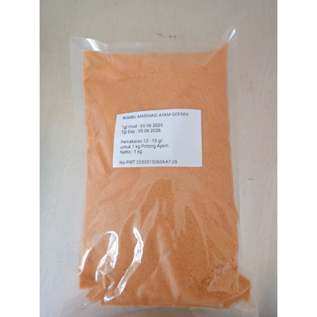 

BUMBU MARINASI AYAM GEPREK By Dapur Finistra 1 kg
