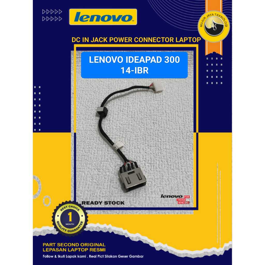 DC Power Jack Connector Konektor Laptop Lenovo Ideapad IP 300 14IBR DC30100S700 DC30100LG00 5 PIN