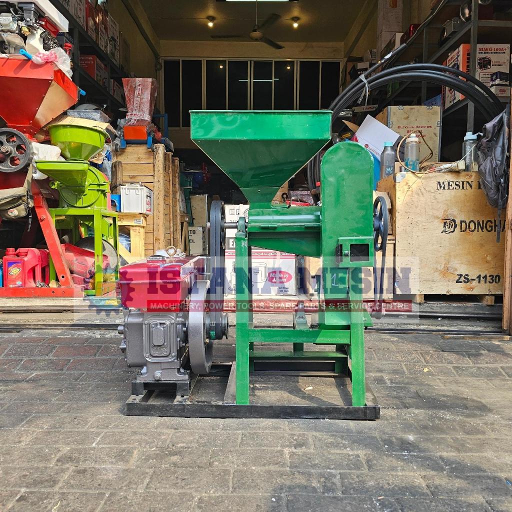 MESIN HULLER KOPI GILINGAN PENGUPAS KULIT ARI KOPI COMPLETE MESIN DIESEL 8 PK