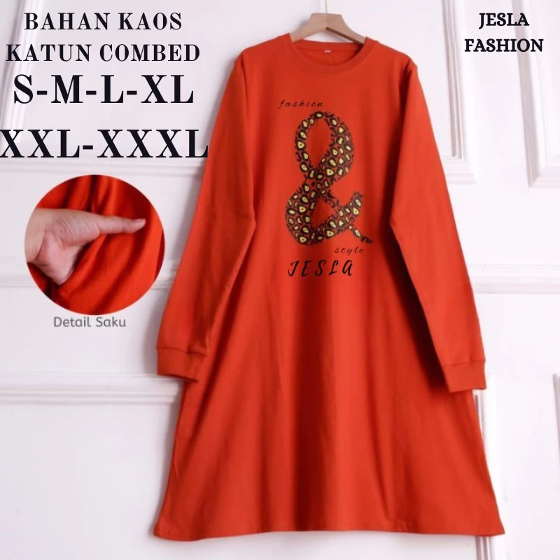 Baju Atasan Wanita Terbaru  Dan Tunik Bahan  Kaos  Katun Combed 24s Aplikasi Sablon Size M L XL XXL 