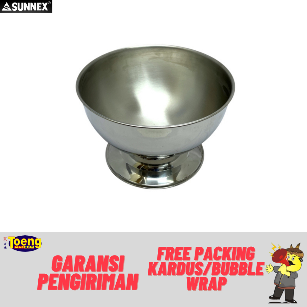 Bowl Ice/Mangkuk Es Buah - PUNCH BOWL 13.5L S/S 23586W SUNNEX