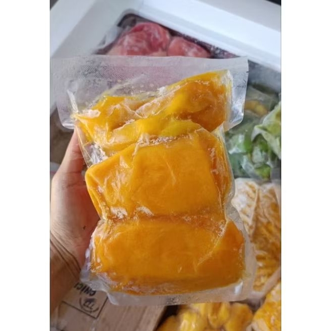

FROZEN buah mangga harum manis potong frozen 500gr/ mangga harum manis/ mangga matang/ buah mangga