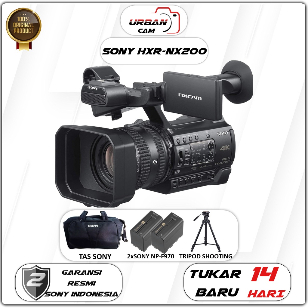 Sony HXR-NX200 4K Professional Camcorder / Sony HXR NX200 / Sony HXR NX 200 / SONY NX200