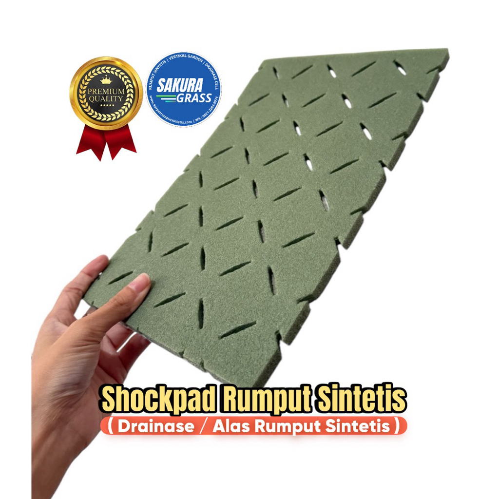 GROSIR ALAS DASAR RUMPUT SINTETIS / SHOCKPAD - RESAPAN DRAINASE RUMPUT SINTETIS OUTDOOR