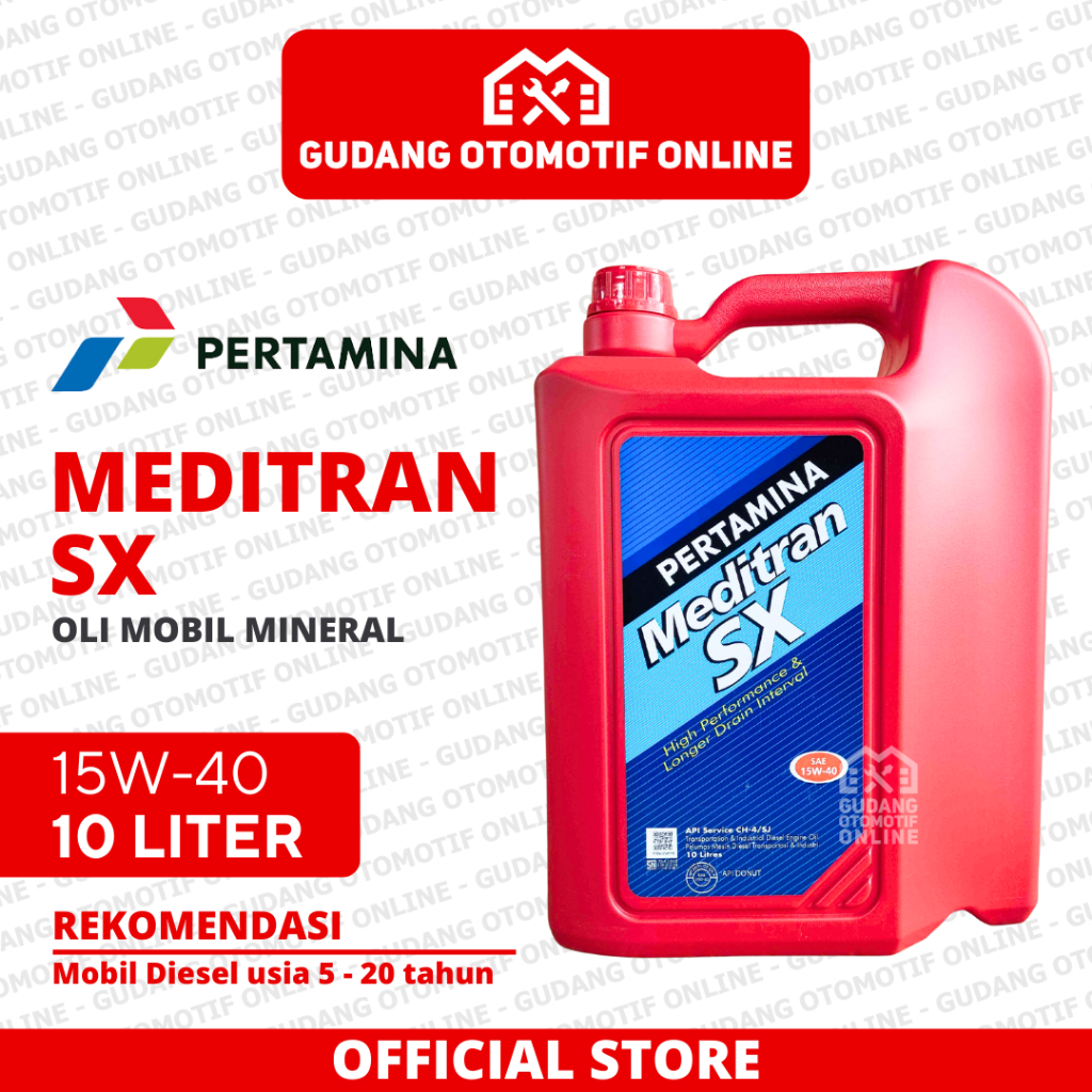 Oli Pertamina Meditran SX 15W-40 10L 10 Liter - Oli Mesin Mobil Mineral