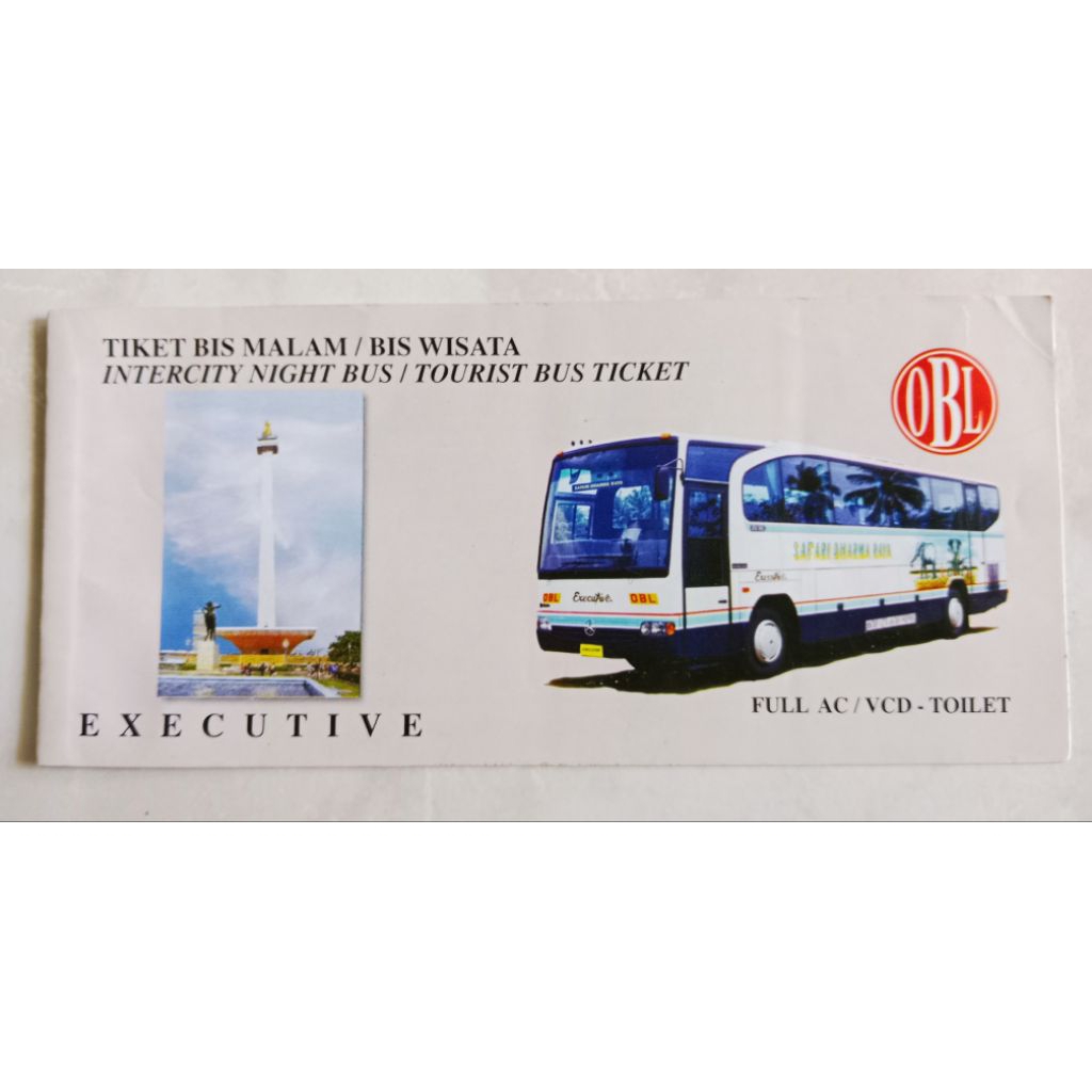 Tiket bis / bus Jadul Lawas