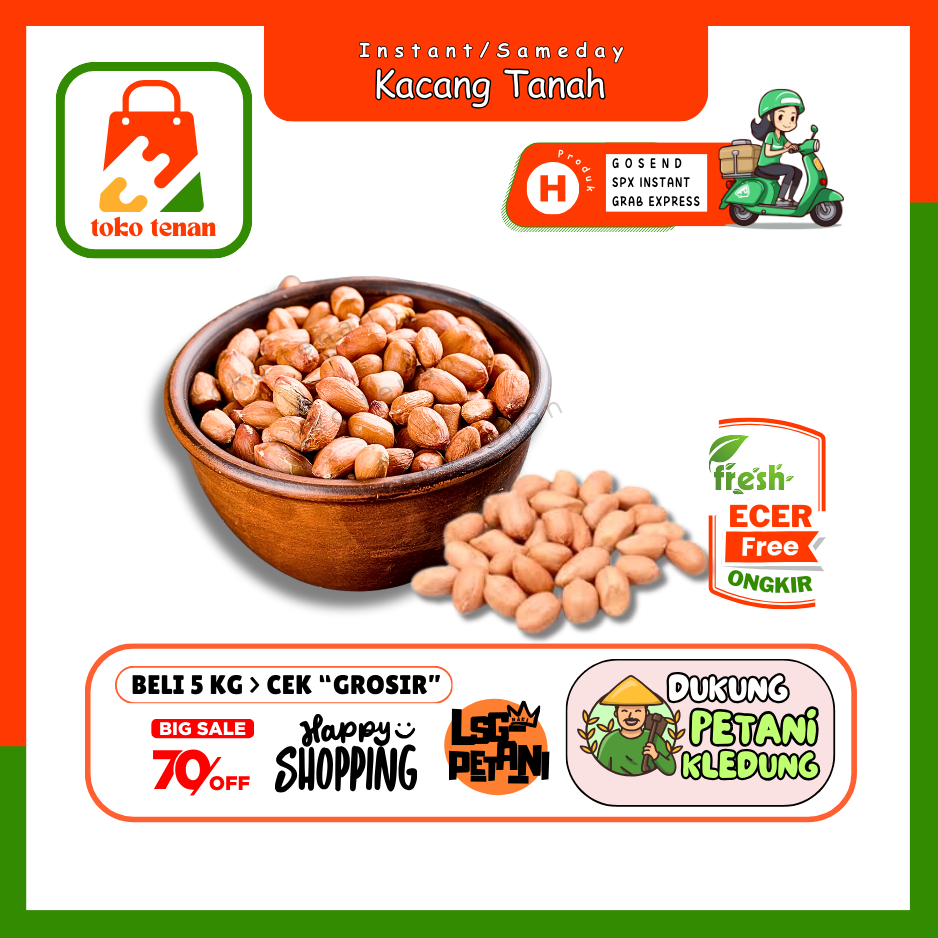 

Tokotenan // Kacang Tanah -- Sayur Gunung Ecer (H)