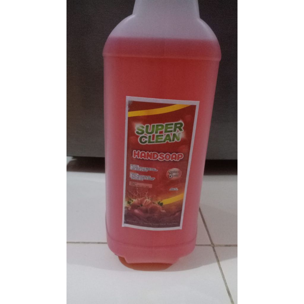 Super Clean Hand Soap 5 Liter Aroma Strawberry.