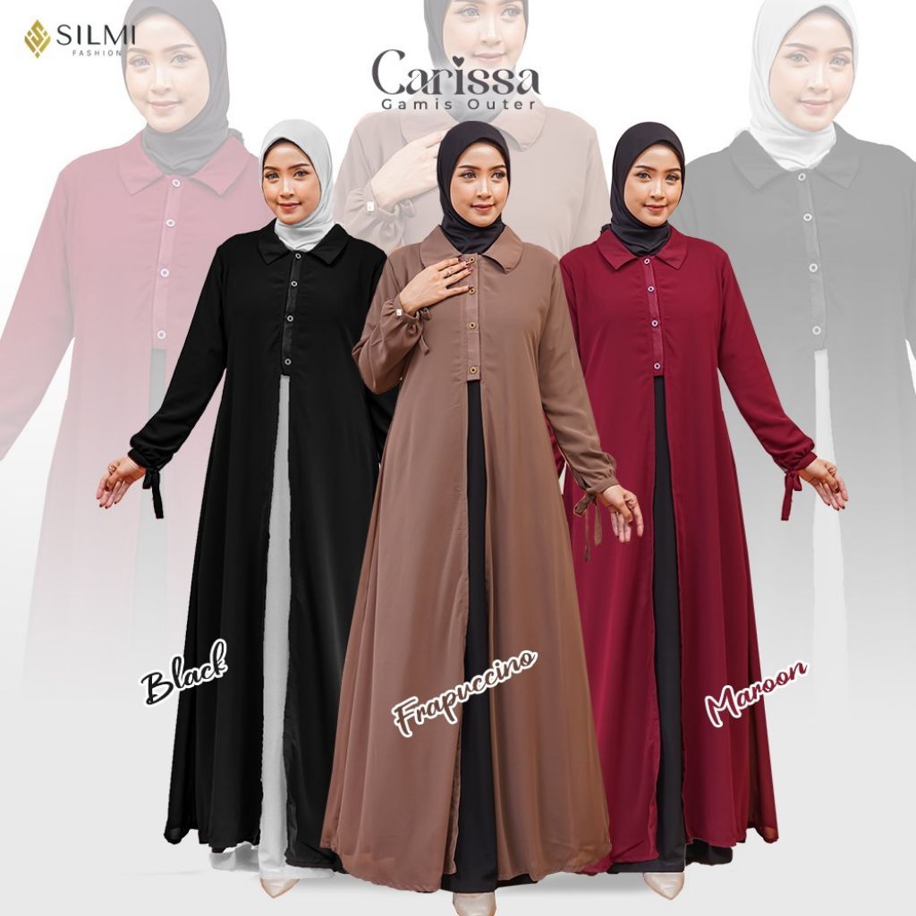 carissa outer, outer panjang, outer muslimah , outer hijab